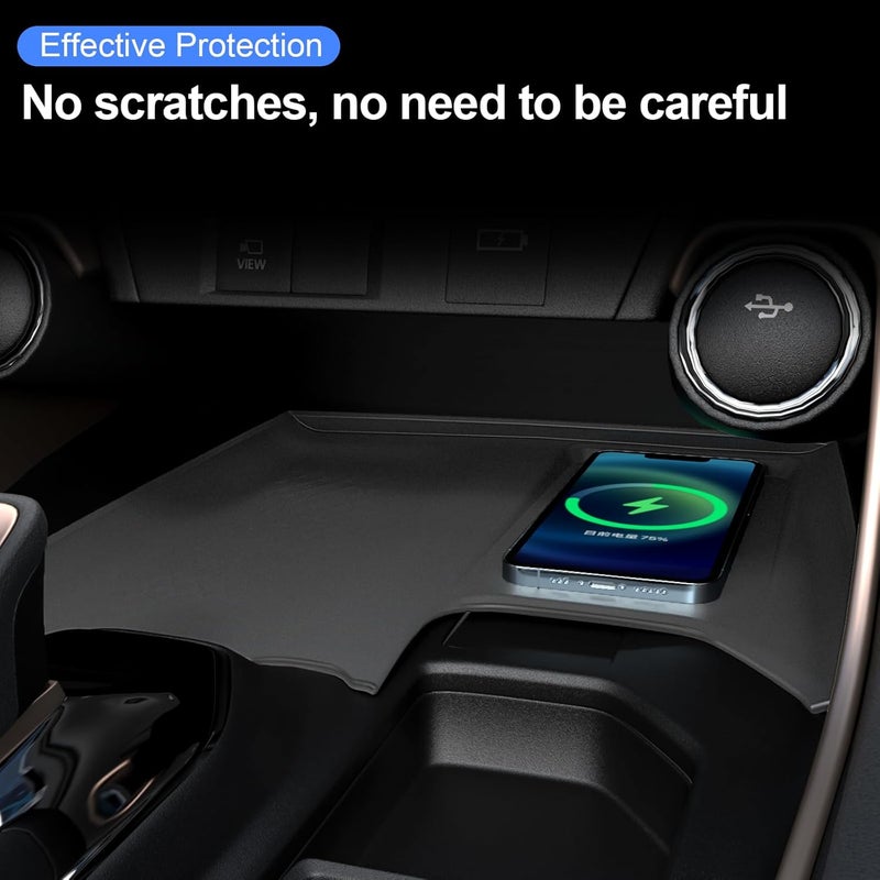 HOUCLEMIC Wireless Charging Anti-Slip Mat for Grand Highlander Accessories, Black Silicone Protective Pad for 2026 2025 2024 Grand Highlander Accessories - Image 3